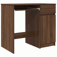 VidaXL Bureau chêne marron 86x49x76 cm bois d'ingénierie Modèle Vega Master Horizon - 861829_0