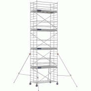 Échafaudage roulant aluminium DOCKER 150 version lisses - Hauteur de travail : 9,90 m - DUARIB - 7225080 Échafaudage roulant aluminium DOCKER 150 version lisses - Hauteur de travail : 9,90 m - DUARIB - 7225080