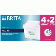 BRITA Pack 4 cartouches + 2 offertes - Maxtra Pro All-in-1 - 035-1229829