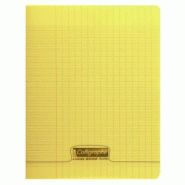 Calligraphe Lot de 20 Cahier Ligne 8000 17x22, 32p./16 feuilles 90 g/m² piquées, couv. PP jaune, Séyès - 3210330180045