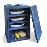 Conteneur isotherme monobloc - poignée de transport - 4 compartiments - fabrication française Conteneur isotherme monobloc - poignée de transport - 4 compartiments - fabrication française