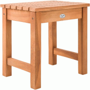 Décoshop26 - Table d'appoint table de jardin tabouret 43x51x39 cm en bois de teck massif 10_0009130 - Bois massif 3000267027496
