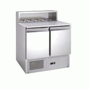 Desserte 2 portes pour bacs - plan en granit - occasion - Température +2°C/+8°C - Froid ventilé - Thermostat électronique réglable - GAZ R134A - Tension 230V Desserte 2 portes pour bacs - plan en granit - occasion - Température +2°C/+8°C - Froid ventilé - Thermostat électronique réglable - GAZ R134A - Tension 230V