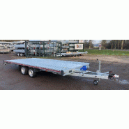 Remorque porte voiture-plateau - 5,00 X 2,10 M - 2700 KG - TA-NO UNO STD 27.50_0