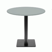 RestooTab - Table Milan T Ø70cm gris medio - gris fonte TB-MIT-R70M-GR.MED