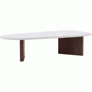 Table basse 65 x 130 cm Grönvik Gris, Marron Venture Home - 7340220823397
