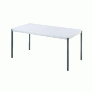 Table rectangulaire l.1800 x p.800 mm gris clair et anthracite - 9500036