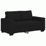 VidaXL Canapé à 2 places noir 160x77x82 cm tissu Modèle AbriPierre 135 - 8721158690678