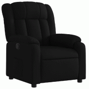 VidaXL Fauteuil inclinable en tissu noir Modèle Jerdelora - 3205774