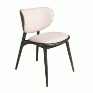 Angel Cerdá Chaise en similicuir crème et gris foncé 4257C 54 x 63 x 79 - beige matière synthétique 8435631047711