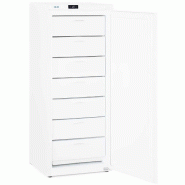 CISABA Congélateur vertical professionnel 157 litres avec 7 tiroirs pour CHR. Armoire de congélation professionnelle pour restaurant. - blanc CSB-220