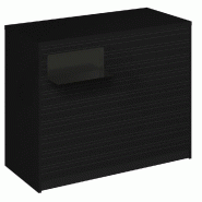 Comptoir Vertigo H T04noir spl.Gauche L120cm 2tabl.Couliss.4tab.Amovib-noir