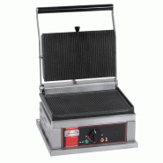 Grill panini simple Grand modèle 360x240mm 2 plaques rainurées Sofraca
