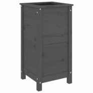 Helloshop26 - Jardinière bac lit surélevé plantes fleurs terrasse jardin 40 x 40 x 78 cm bois massif de pin gris 02_0037580 - 3000217783854 Helloshop26 - Jardinière bac lit surélevé plantes fleurs terrasse jardin 40 x 40 x 78 cm bois massif de pin gris 02_0037580 - 3000217783854