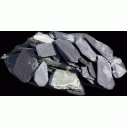 Paillage d'ardoise 30/60 violette concassé - ornement de massif - densité 1.5 ton/m3