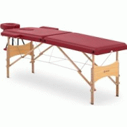 Physa - Physa Physa Toulouse Red Table Lit De Massage Pliant Pliante (Cadre : hêtre, Revêtement : PVC, Hauteur de la Table : 620 - 860 mm) - 4062859