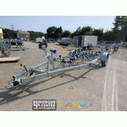 Porte bateau immergeable SUN WAY - D2418 - PTAC : 1800Kg - Kit rouleaux - 1 essieu freiné - Référence D2415