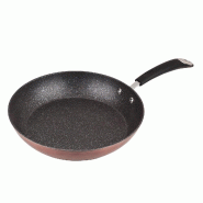 San Ignacio Poêle Ø28 x 5,2 cm en Aluminium Forgé, Couleur Cuivre Métallisé, Manche Revêtu de Silicone, Compatible Induction - aluminium Q2367
