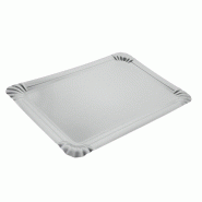 Thouy 25 Plateaux traiteur en carton argenté 28 x 42 cm - 3701114814763 Thouy 25 Plateaux traiteur en carton argenté 28 x 42 cm - 3701114814763