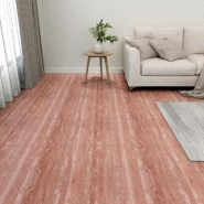 Vidaxl planches de plancher autoadhésives 55 pcs pvc 5,11 m² rouge 324671