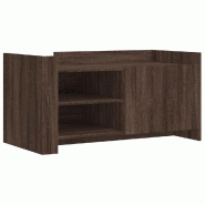 VidaXL Table basse chêne marron 100x50x50 cm bois d'ingénierie Modèle Jardin - 848366