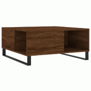 VidaXL Table basse chêne marron 80x80x36,5 cm bois d'ingénierie Modèle Nova Vintage - 830795
