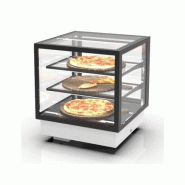 Vitrine chauffante INTEGRA Drop-In - 3 niveaux - 600 mm - H515 mm | Sayl Barcelona- Accès Back-Service - 674005070100