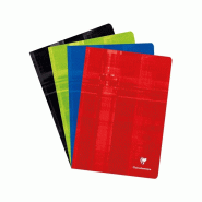 Clairefontaine Lot de 10 Cahier Metric A4, 48p./24 feuilles 90 g/m² piquées, quadrillé 5x5, coloris assortis - 3329680310207