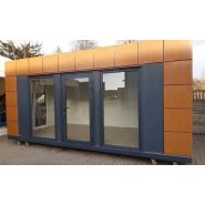 Container Bureau aménagé de 18 m2 avec Toilettes Container Bureau aménagé de 18 m2 avec Toilettes
