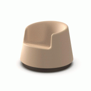 Fauteuil à bascule ROULETTE - camel