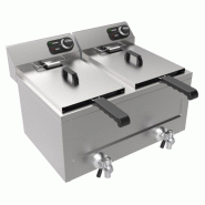Friteuse posable électrique 2x8l 2x3kw 7518.0205 COMBISTEEL