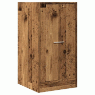 Helloshop26 - Armoire d'apothicaire multifonctionnelle vintage rangement 40 x 41 x 77,5 cm en bois d'ingénierie vieux bois 02_0050635 - métal 300023