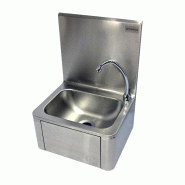 Lave-mains inox à commande fémorale avec panneau basculant L2G