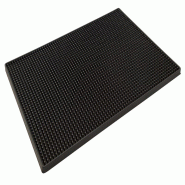 METRO Professional Tapis de bar, caoutchouc, 30 x 45 cm, noir - noir caoutchouc 4337182203681
