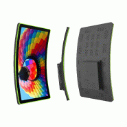 Moniteur tactile PCAP courbé en C 39" avec cadre LED - TDD-PTM-lfc390c - compatible touch à travers le verre