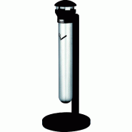 Rubbermaid Cendrier Infintiy sur pied noir/argenté - FG9W3100SSBLA
