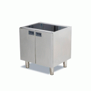 Soubassement inox avec armoire – 50 x 68 cm – Réf. AKS-SGS-D606D - AKS-SGS-D606D