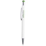Stylo à bille stylet en aluminium - revêtement spécial pour gravure colorée - encre bleue - couleur verte Stylo à bille stylet en aluminium - revêtement spécial pour gravure colorée - encre bleue - couleur verte