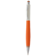 Stylo à bille en plastique blanc perle - Clip métal - Recharge bleue - Couleur orange Stylo à bille en plastique blanc perle - Clip métal - Recharge bleue - Couleur orange