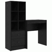 VidaXL Bureau avec tiroir 2 pcs Chêne noir Modèle Titan Vent Pro - 8721158934819
