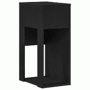 VidaXL Support de tour d'ordinateur avec tiroir noir 30x44x74 cm Modèle Soho - 858732