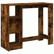 VidaXL Table de bar avec étagère chêne fumé bois d'ingénierie Modèle Boréal Riviera Pro - 854395