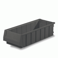 Bac divisible 5L - 400x160x100 mm - Plastique gerbable avec séparateurs et porte-étiquette Bac divisible 5L - 400x160x100 mm - Plastique gerbable avec séparateurs et porte-étiquette