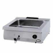 Bain marie à gaz gamme 700 avec 2 cuves gn 1/1 puissance 4 kw - 800... - PBMP7G80