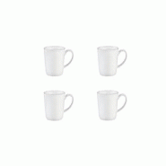 Bjorn Mug PURE 40cl - 4 pièces - Blanc Neige - blanc 3701488309292 Bjorn Mug PURE 40cl - 4 pièces - Blanc Neige - blanc 3701488309292
