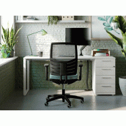 Bureau droit professionnel Pop Square - individuel sur caisson de rangement 3 ou 4 tiroirs - Largeur 160/180 cm - Profondeur 60/80 cm Bureau droit professionnel Pop Square - individuel sur caisson de rangement 3 ou 4 tiroirs - Largeur 160/180 cm - Profondeur 60/80 cm