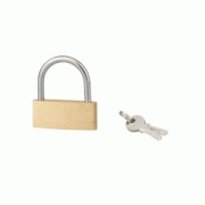 Cadenas BASIC à clé, base 60 mm, anse acier, 2 clés - SERRUPRIX - doré 3150269790604 Cadenas BASIC à clé, base 60 mm, anse acier, 2 clés - SERRUPRIX - doré 3150269790604