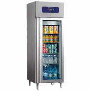Congélateur inox porte vitrée température -10/-18°c et volume 400 l - PBMB0014/FG