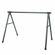 Mendler Support de selle de vélo HWC-K39, support de vélo étrier de suspension, métal revêtu par poudre 114x170x114cm extensible ~ noir - noir m�