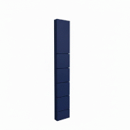 Montant Totem 5 rainures 10x30x195 cm - bleu nuit Montant Totem 5 rainures 10x30x195 cm - bleu nuit
